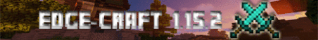 EDGE-CRAFT 1.15.2 Minecraft Server Banner