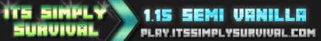 Its Simply Survival 1.15.2 [SURVIVAL] & [CREATIVE] Minecraft Server Banner