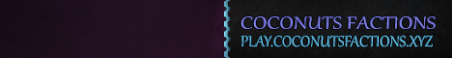 Coconuts Factions Minecraft Server Banner