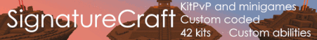 SignatureCraft Minecraft Server Banner