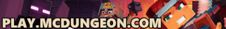 PLAY.MCDUNGEON.COM Minecraft Server Banner