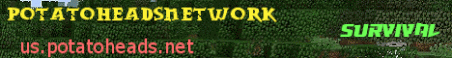 PotatoHeadsNetwork Minecraft Server Banner