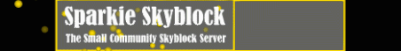 Sparkie Skyblock - Small Skyblock Community Server Minecraft Server Banner