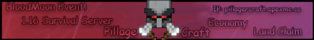 PillageCraft Minecraft Server Banner