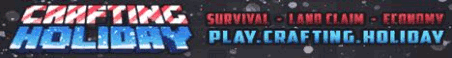 CraftingHoliday Minecraft Server Banner