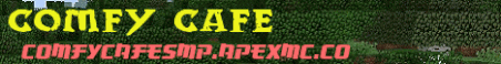 Comfy Cafe Survival Minecraft Server Banner
