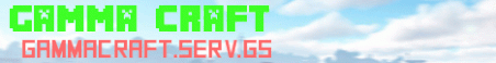 Gamma Craft Skyblock Minecraft Server Banner