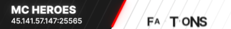 MC HEROES Minecraft Server Banner
