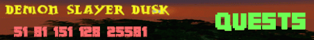 Demon slayer Dusk Minecraft Server Banner