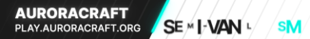 AuroraCraft [18+ Whitelist SMP] Minecraft Server Banner