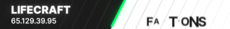 Lifecraft Factions Minecraft Server Banner