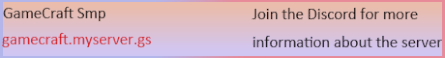 Game Craft Minecraft Server Banner