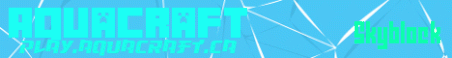 Aquacraft Minecraft Server Banner