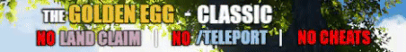 The Golden Egg - Classic Survival [1.18.1] Minecraft Server Banner
