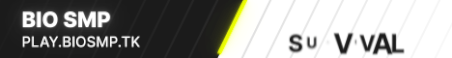 Bio SMP Minecraft Server Banner