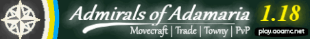 Admirals Of Adamaria Minecraft Server Banner