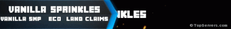 Vanilla Sprinkles Minecraft Server Banner