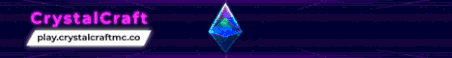 Crystal Craft Minecraft Server Banner