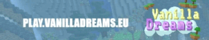 VanillaDreams.eu Minecraft Server Banner