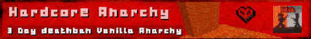 Hardcore Anarchy Minecraft Server Banner