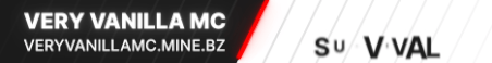 Very Vanilla MC Minecraft Server Banner