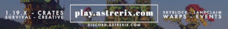 Astrerix Minecraft Server Banner