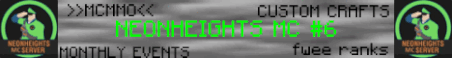 NeonHeights Minecraft Minecraft Server Banner