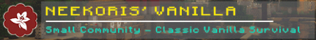 Neekoris' Vanilla Community Minecraft Server Banner