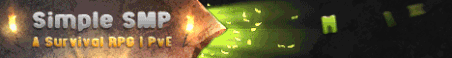 Simple SMP Minecraft Server Banner