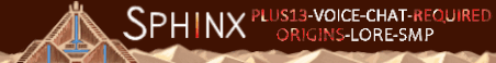 Sphinx Minecraft Server Banner