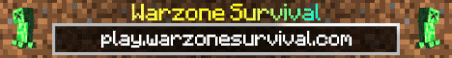 Warzone Survival Minecraft Server Banner