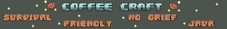 Coffee Craft  ˗ˏˋ☕ˎˊ˗ Minecraft Server Banner
