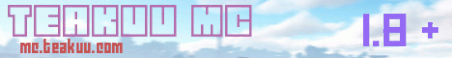 TeakuuMC Minecraft Server Banner