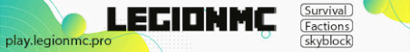 Legion MC Minecraft Server Banner