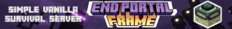 End Portal Frame Minecraft Server Banner