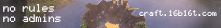 16b16t Minecraft Server Banner