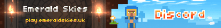 Emerald Skies Minecraft Server Banner