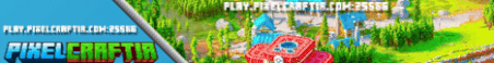 PixelCraftia Minecraft Server Banner