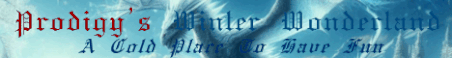 Prodigy's Winter Wonderland Minecraft Server Banner