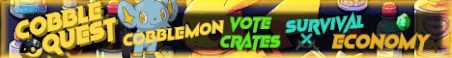 CobbleQuest Minecraft Server Banner