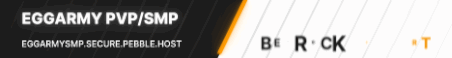 Eggarmy SMP Minecraft Server Banner