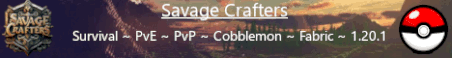 Savage Crafters Minecraft Server Banner