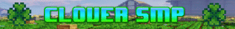 CLOVER SMP (JAVA & BEDROCK) Minecraft Server Banner
