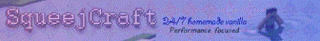 SqueejCraft Minecraft Server Banner