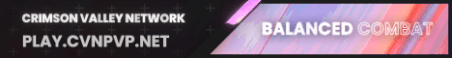Crimson Valley Network Minecraft Server Banner