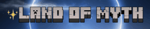 LAND OF MYTH  SMP Minecraft Server Banner