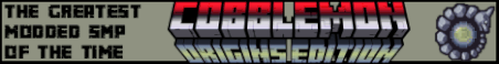 Cobblemon and Origins SMP Minecraft Server Banner