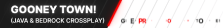 Gooney Town Minecraft Server Banner