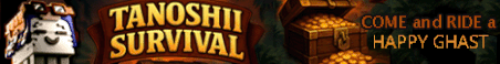 Tanoshii Survival Minecraft Server Banner