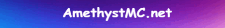 AmethystMC Minecraft Server Banner